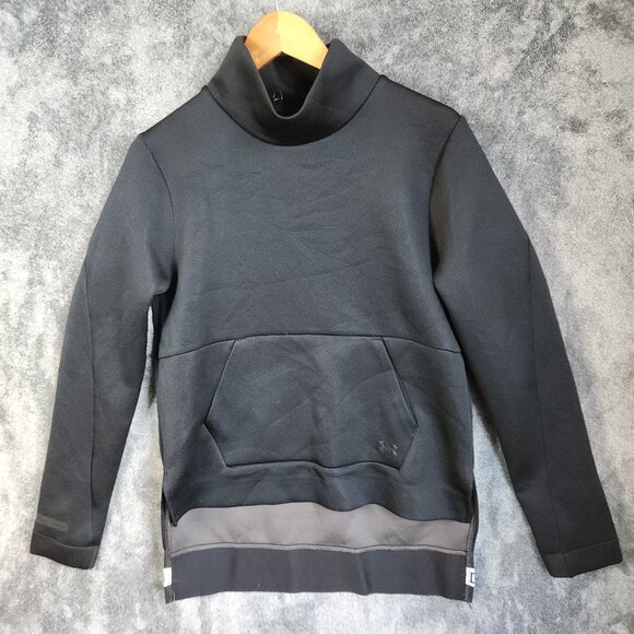 Under Armour Womens Fleece Sweater Medium Pullover Turtleneck Coldgear Loose EUC - Picture 2 of 10